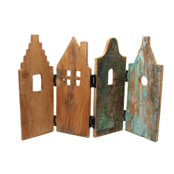 Domek Domki z egzotycznego drewna dekoracja stojąca